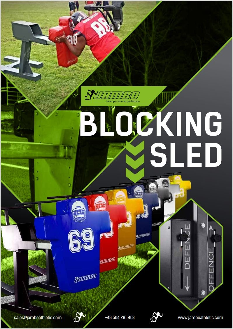 american football blocking sled germany europe