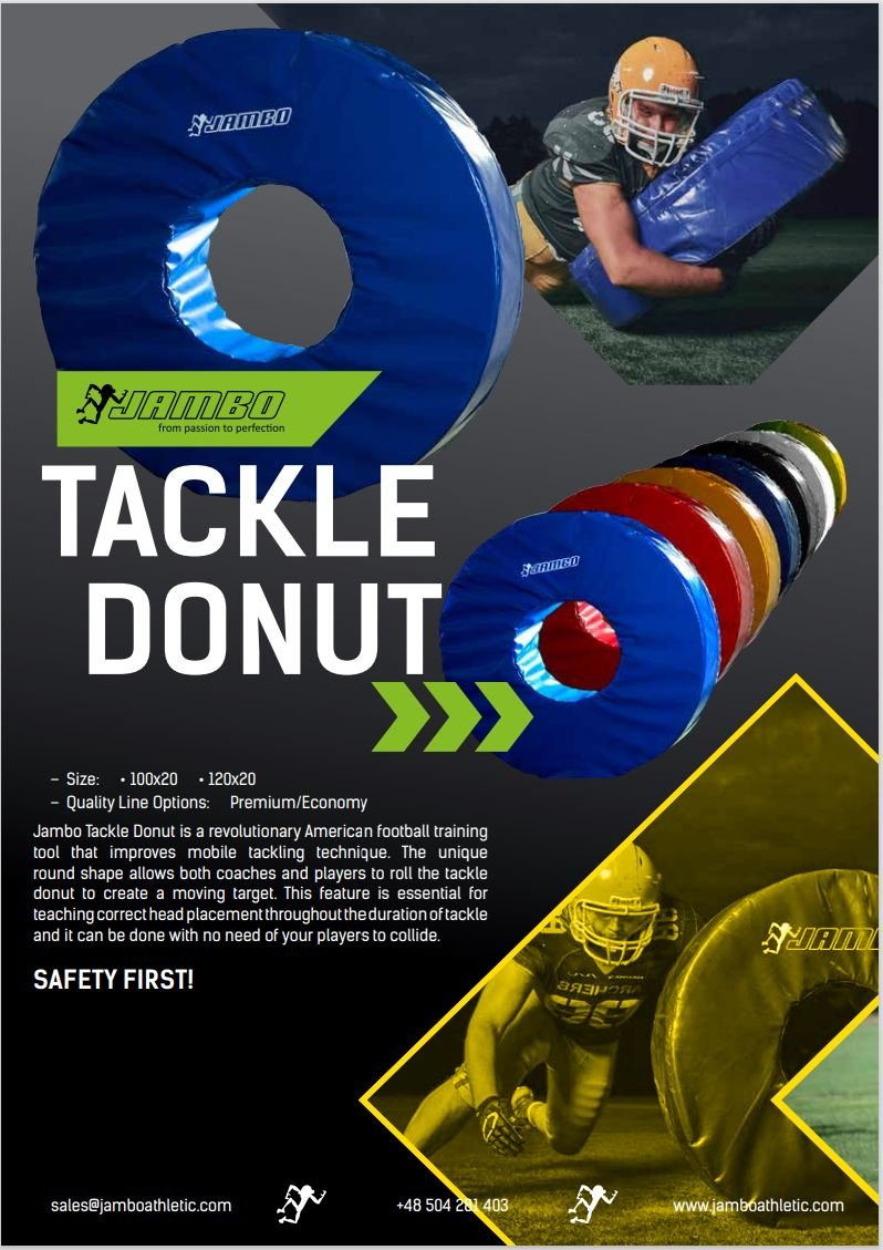 american football tackle tube donut europe